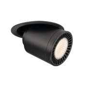 SUPROS MOVE Indoor LED Deckeneinbauleuchte schwarz rund 3000K 60° CRI90 2600lm