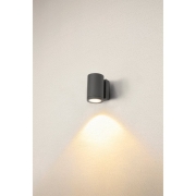 ENOLA ROUND M single Outdoor LED Wandaufbauleuchte anthrazit CCT 3000/4000K