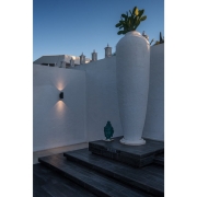 ENOLA ROUND UP/DOWN S Outdoor LED Wandaufbauleuchte anthrazit CCT 3000/4000K