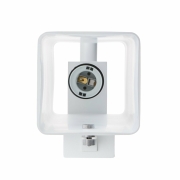 QUADRASS SPOT Indoor Wandaufbauleuchte mit LED Spot und E27 Fassung, weiß