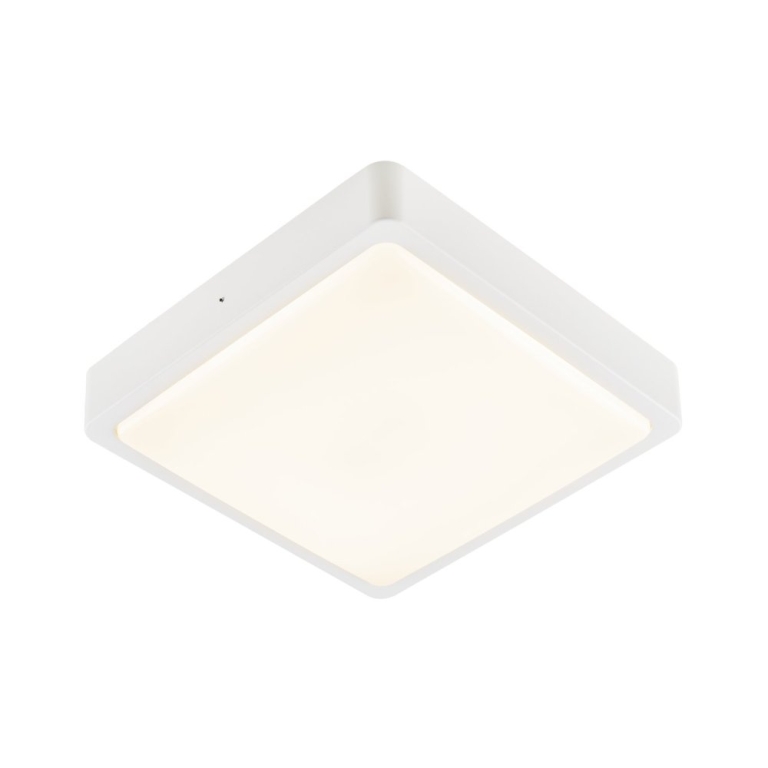 SLV AINOS SQUARE LED Outdoor Wand- & Deckenleuchte weiß eckig CCT-Switch IP65 1300lm 17W 230V