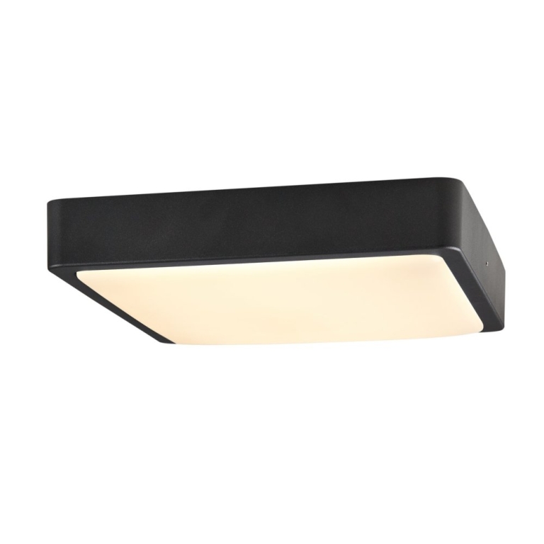 SLV AINOS SQUARE LED Outdoor Wand- & Deckenleuchte anthrazit eckig CCT-Switch IP65 1300lm 17W 230V