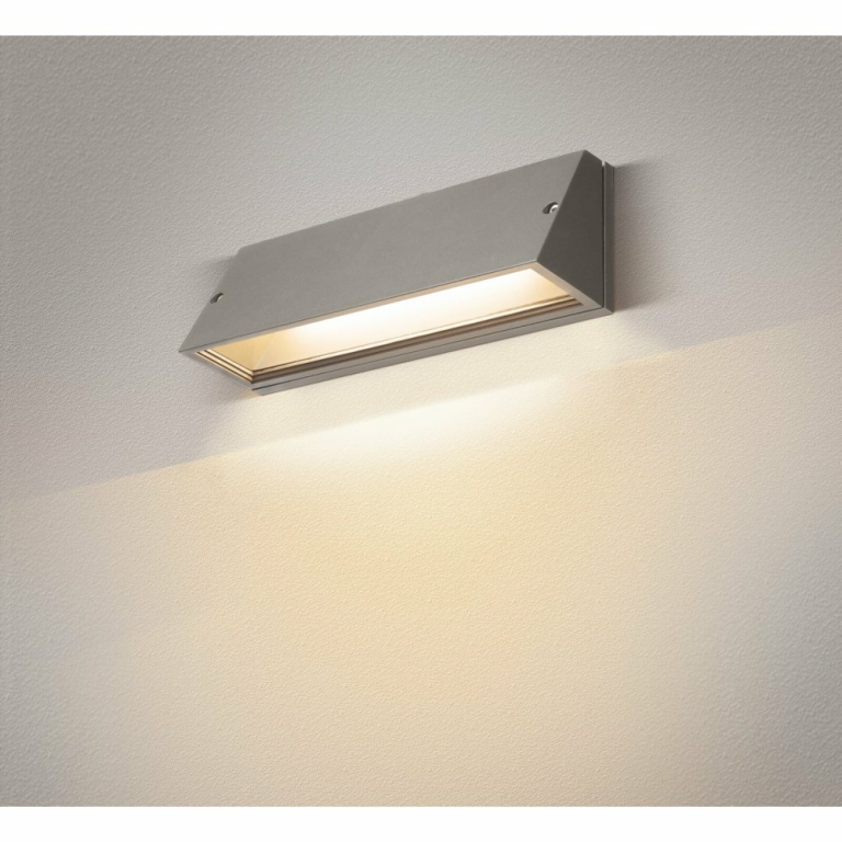 SLV PEMA® Outdoor LED Wandaufbauleuchte grau CCT switch 3000/4000K