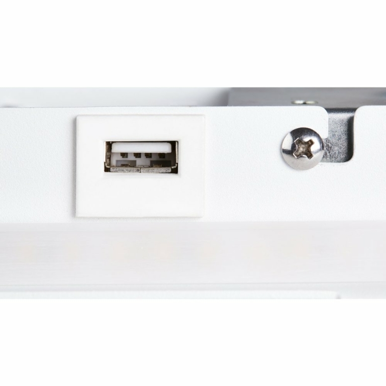 SLV SOMNILA SPOT Indoor LED Wandaufbauleuchte 3000K weiß Version links inkl. USB Anschluss