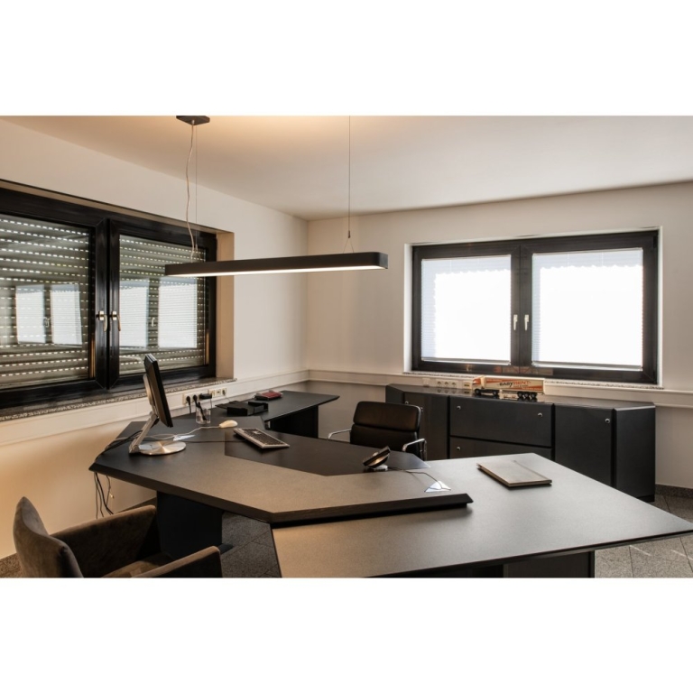 SLV WORKLIGHT PD, Indoor LED Pendelleuchte DALI anthrazit 4000K