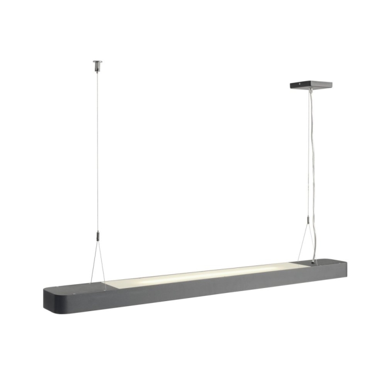 SLV WORKLIGHT PD, Indoor LED Pendelleuchte DALI anthrazit 4000K