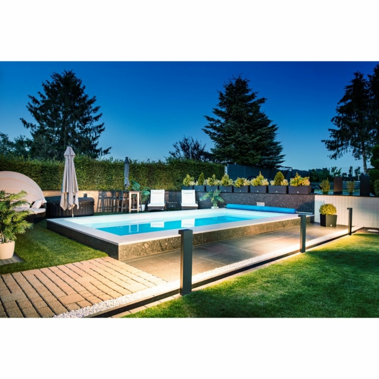 SLV L-LINE OUT 80 FL Pole, Outdoor LED Stehleuchte horizontal anthrazit CCT switch 3000/4000K
