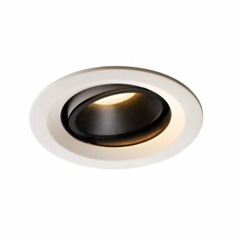 SLV NUMINOS DL M, Indoor LED Deckeneinbauleuchte weiß/schwarz 3000K 20° kardanisch dreh- und schwenkbar