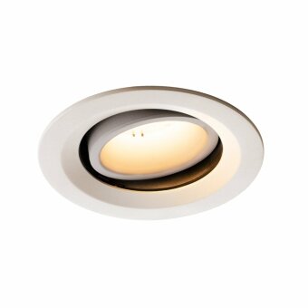 SLV NUMINOS DL M, Indoor LED Deckeneinbauleuchte weiß/weiß 3000K 40° kardanisch dreh- und schwenkbar