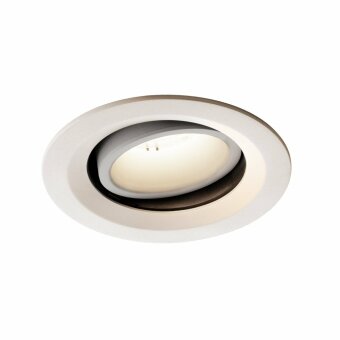 SLV NUMINOS DL M, Indoor LED Deckeneinbauleuchte weiß/weiß 4000K 40° kardanisch dreh- und schwenkbar