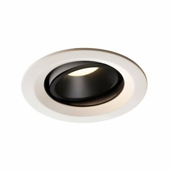 NUMINOS DL M, Indoor LED Deckeneinbauleuchte weiß/schwarz 4000K 55° kardanisch dreh- und schwenkbar
