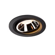 NUMINOS DL L, Indoor LED Deckeneinbauleuchte schwarz/chrom 2700K 20° kardanisch dreh- und schwenkbar
