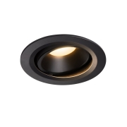 NUMINOS DL L, Indoor LED Deckeneinbauleuchte schwarz/schwarz 3000K 55° kardanisch dreh- und schwenkbar