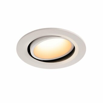 SLV NUMINOS DL L, Indoor LED Deckeneinbauleuchte weiß/weiß 3000K 20° kardanisch dreh- und schwenkbar