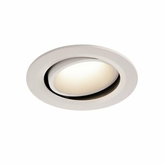 SLV NUMINOS DL L, Indoor LED Deckeneinbauleuchte weiß/weiß 4000K 20° kardanisch dreh- und schwenkbar