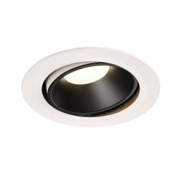 NUMINOS DL XL, Indoor LED Deckeneinbauleuchte weiß/schwarz 4000K 55° kardanisch dreh- und schwenkbar
