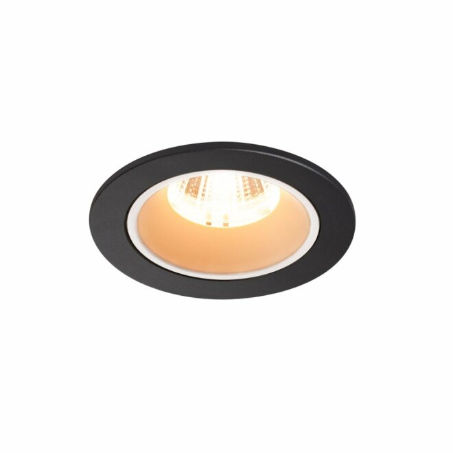 SLV NUMINOS DL S, Indoor LED Deckeneinbauleuchte schwarz/weiß 2700K 20°