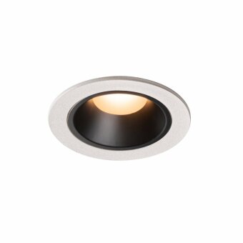 NUMINOS DL S, Indoor LED Deckeneinbauleuchte weiß/schwarz 2700K 55°