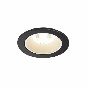 SLV NUMINOS DL S, Indoor LED Deckeneinbauleuchte schwarz/weiß 4000K 40°