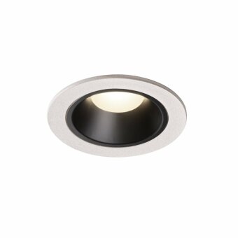 SLV NUMINOS DL S, Indoor LED Deckeneinbauleuchte weiß/schwarz 4000K 20°
