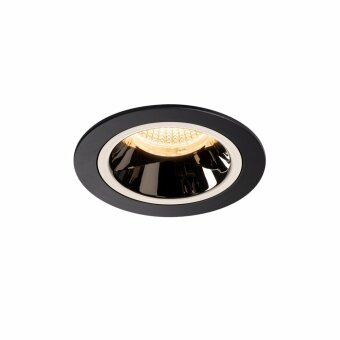 SLV NUMINOS DL M, Indoor LED Deckeneinbauleuchte schwarz/chrom 3000K 40°