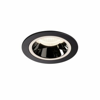 SLV NUMINOS DL M, Indoor LED Deckeneinbauleuchte schwarz/chrom 4000K 20°