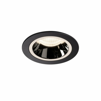 SLV NUMINOS DL M, Indoor LED Deckeneinbauleuchte schwarz/chrom 4000K 20°