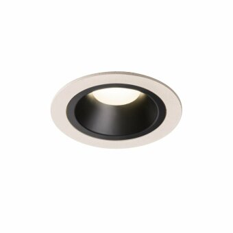SLV NUMINOS DL M, Indoor LED Deckeneinbauleuchte weiß/schwarz 4000K 55°