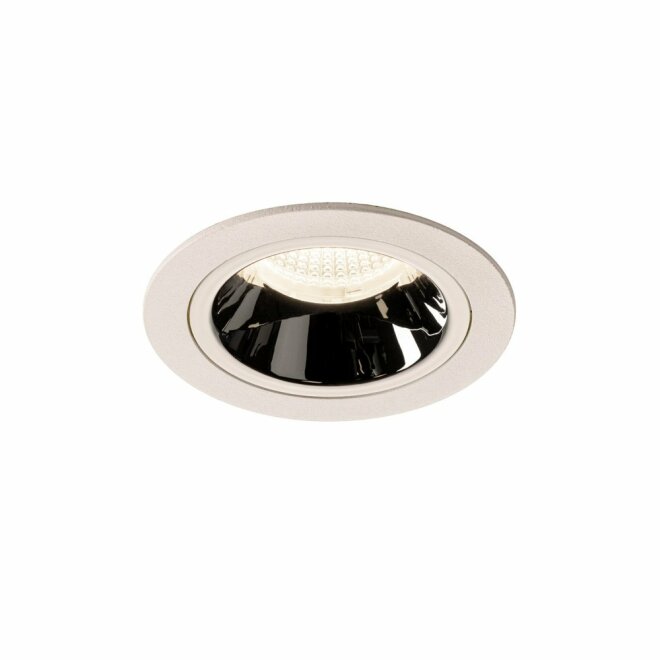 SLV NUMINOS DL M, Indoor LED Deckeneinbauleuchte weiß/chrom 4000K 55°
