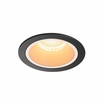 SLV NUMINOS DL L, Indoor LED Deckeneinbauleuchte schwarz/weiß 2700K 20°