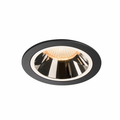 SLV NUMINOS DL L, Indoor LED Deckeneinbauleuchte schwarz/chrom 2700K 40°