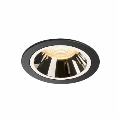 SLV NUMINOS DL L, Indoor LED Deckeneinbauleuchte schwarz/chrom 3000K 20°