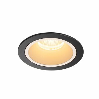 SLV NUMINOS DL L, Indoor LED Deckeneinbauleuchte schwarz/weiß 3000K 40°