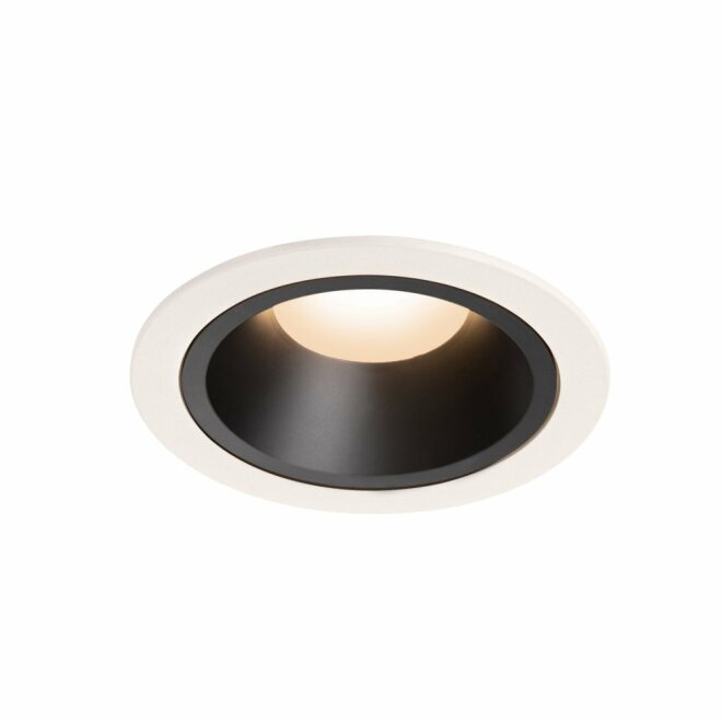 SLV NUMINOS DL L, Indoor LED Deckeneinbauleuchte weiß/schwarz 3000K 20°
