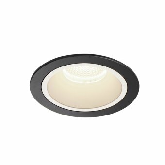 SLV NUMINOS DL L, Indoor LED Deckeneinbauleuchte schwarz/weiß 4000K 20°