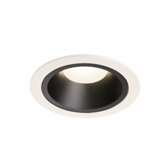SLV NUMINOS DL L, Indoor LED Deckeneinbauleuchte weiß/schwarz 4000K 20°