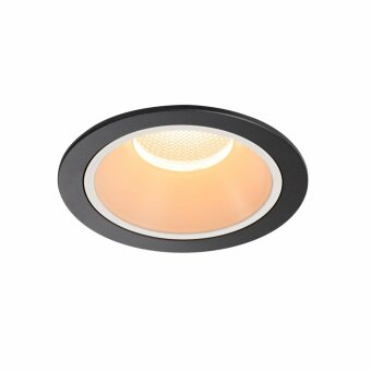 SLV NUMINOS DL XL, Indoor LED Deckeneinbauleuchte schwarz/weiß 2700K 20°