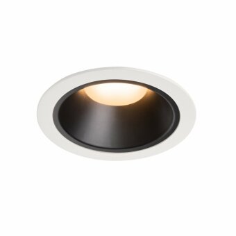 SLV NUMINOS DL XL, Indoor LED Deckeneinbauleuchte weiß/schwarz 2700K 20°