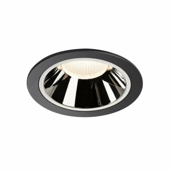 NUMINOS DL XL, Indoor LED Deckeneinbauleuchte schwarz/chrom 4000K 20°