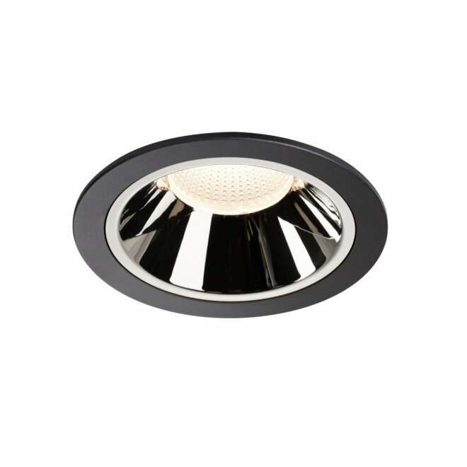 SLV NUMINOS DL XL, Indoor LED Deckeneinbauleuchte schwarz/chrom 4000K 40°