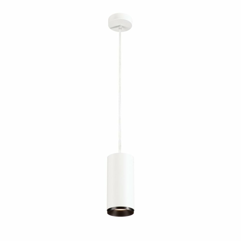 SLV NUMINOS PD PHASE L, Indoor LED Pendelleuchte weiß/schwarz 4000K 24°