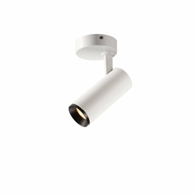 SLV NUMINOS SPOT DALI S, Indoor LED Deckenaufbauleuchte weiß/schwarz 2700K 36°