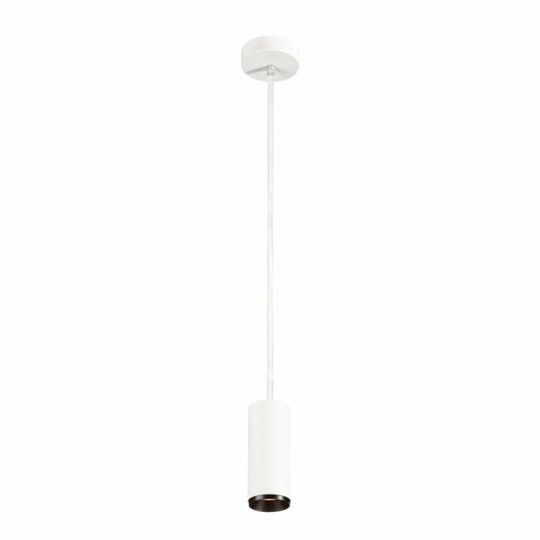 SLV NUMINOS PD DALI S, Indoor LED Pendelleuchte weiß/schwarz 3000K 24°