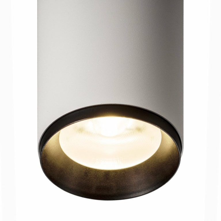 SLV NUMINOS CL DALI L, Indoor LED Deckenaufbauleuchte weiß/schwarz 4000K 60°