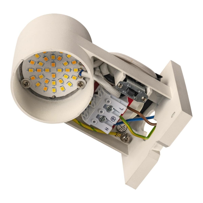 SLV RUSTY© UP/DOWN LED Außenwandleuchte eckig im Rost-Design IP65 CCT switch 3000/4000K