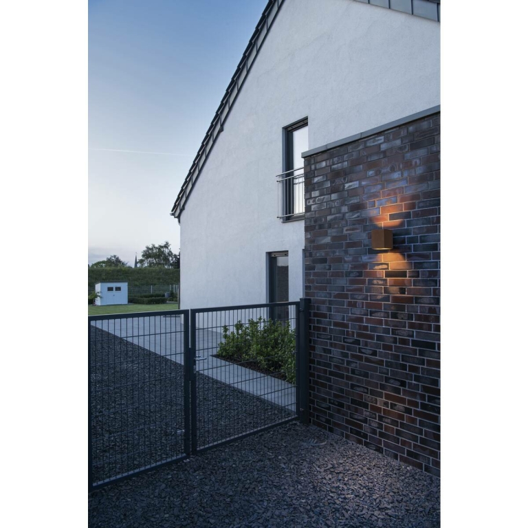 RUSTY© UP/DOWN WL, Outdoor LED Wandaufbauleuchte eckig rost CCT switch 3000/4000K