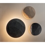 MANA BASIS WL, Indoor LED Wandaufbauleuchte rund anthrazit CCT switch 2700/3000K