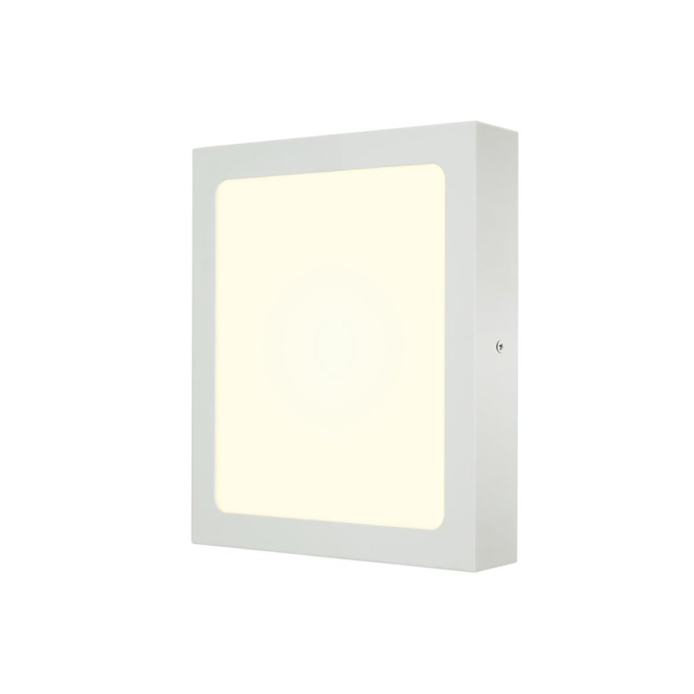 SLV SENSER 24 CW, Indoor LED Wand- und Deckenaufbauleuchte eckig weiß 4000K