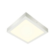SENSER 24 CW, Indoor LED Wand- und Deckenaufbauleuchte eckig weiß 4000K
