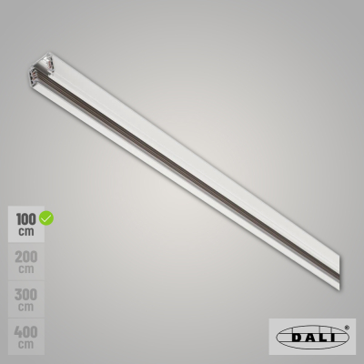 SLV S-TRACK DALI 3-Phasen Stromschiene 1m weiß Aufbauschiene